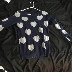 Heart decorated sweater